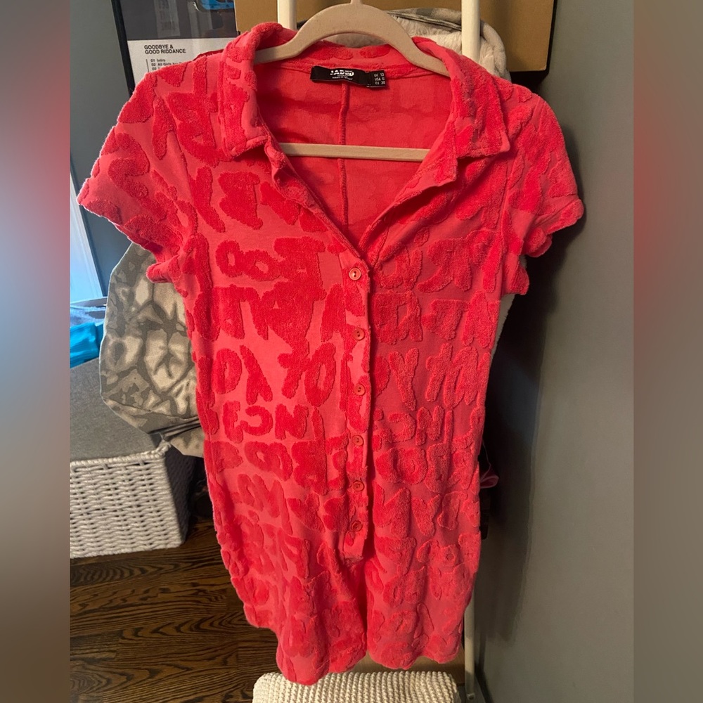 Jaded london hot pink suit